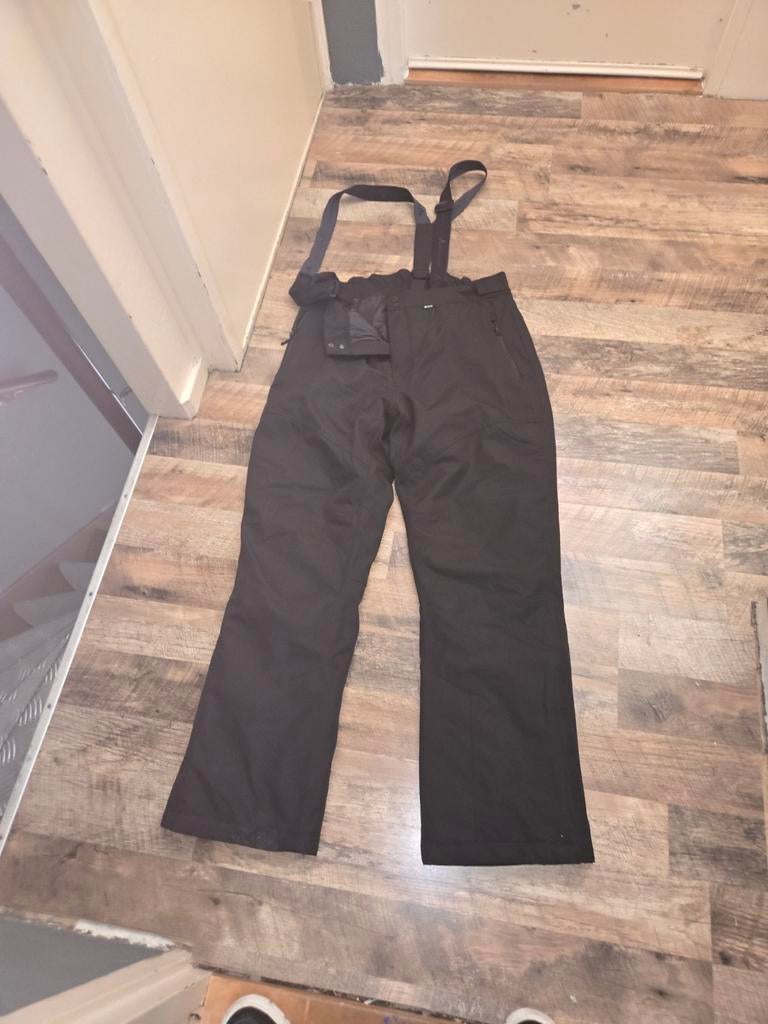 Zwarte Heren skibroek met bretels, maat XL, Ophalen of Verzenden, Zo goed als nieuw