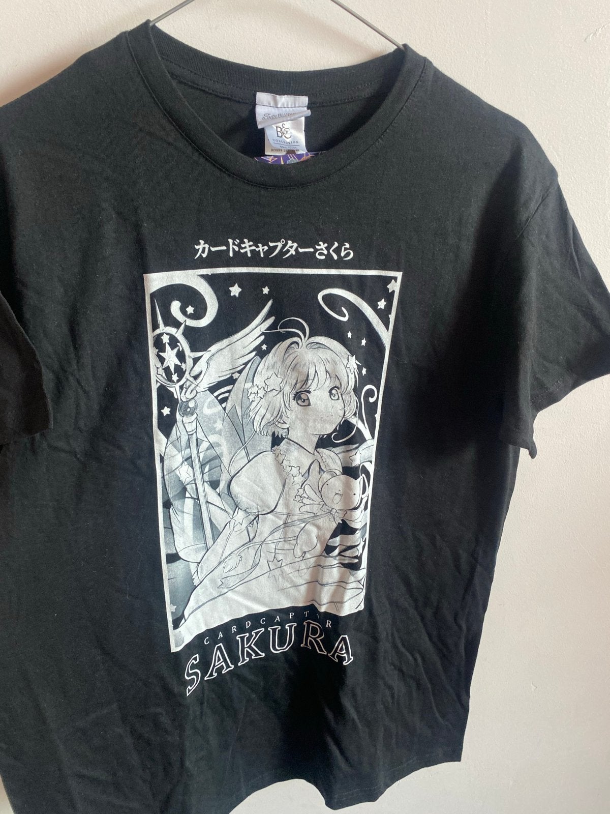 Cardcaptor Sakura T-shirt Zwart Maat M, Maat 38/40 (M), Verzenden, Zwart, Nieuw
