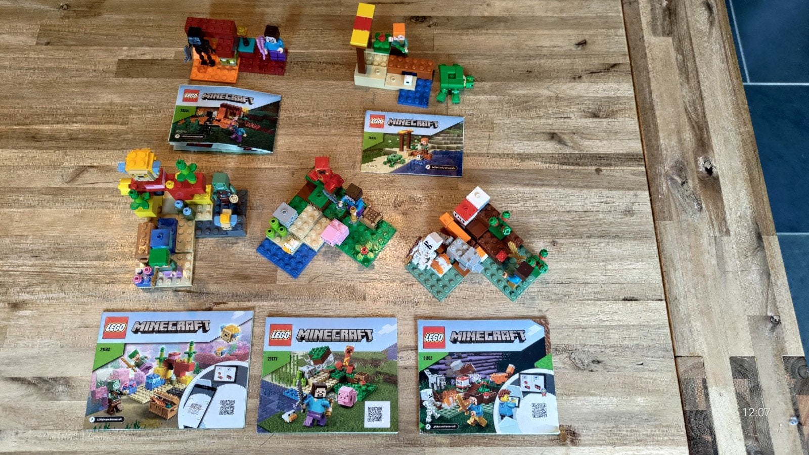 LEGO Minecraft sets - 21164, 21177, 21162, 30331, 30432, Minecraft, Lego, Ophalen of Verzenden, Complete set