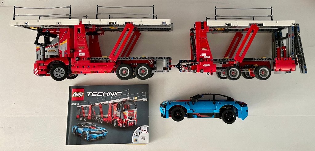 LEGO Technic 42098 - Autotransporter (Car Transporter), Gebruikt, Lego, Compleet, Ophalen of Verzenden