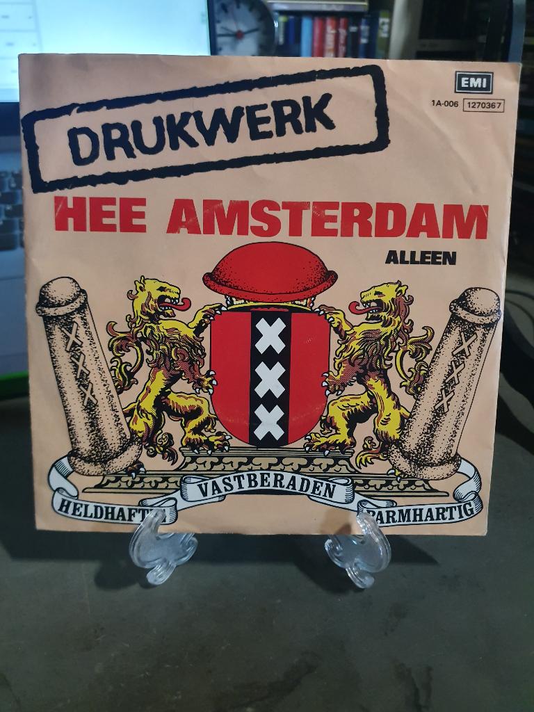 Single Drukwerk - Héé Amsterdam, Cd's en Dvd's, Vinyl Singles, Ophalen, Gebruikt, Nederlandstalig