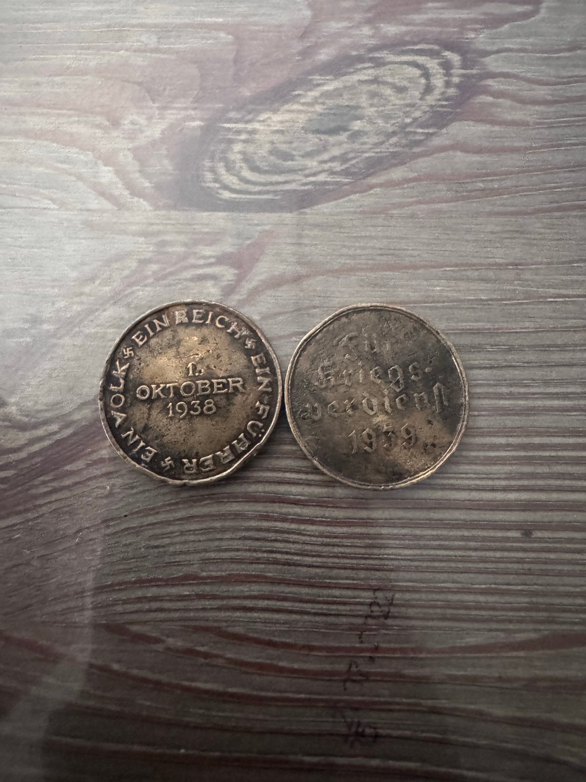 Historische Duitse herdenkingsmunten (1938-1939), Ophalen, Brons, Buitenland