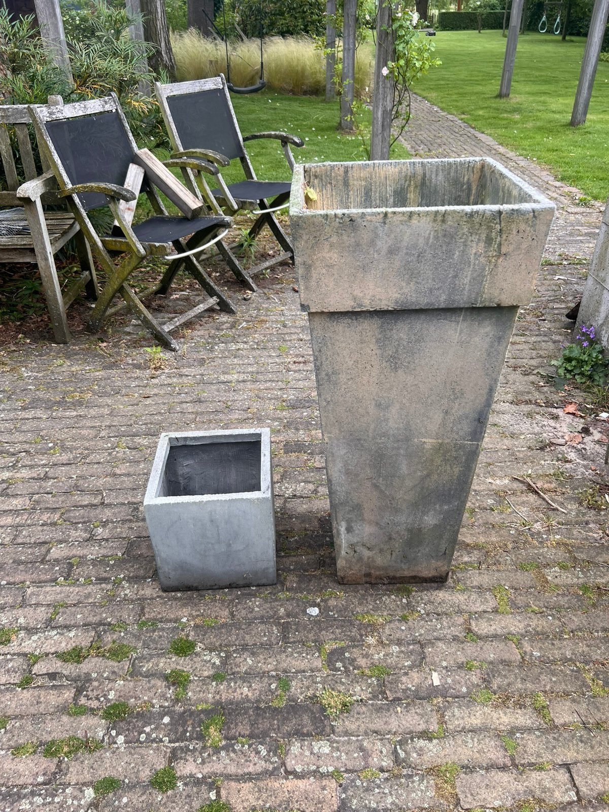 Plantenbakken., Ophalen, Zo goed als nieuw, Vierkant, Kunststof