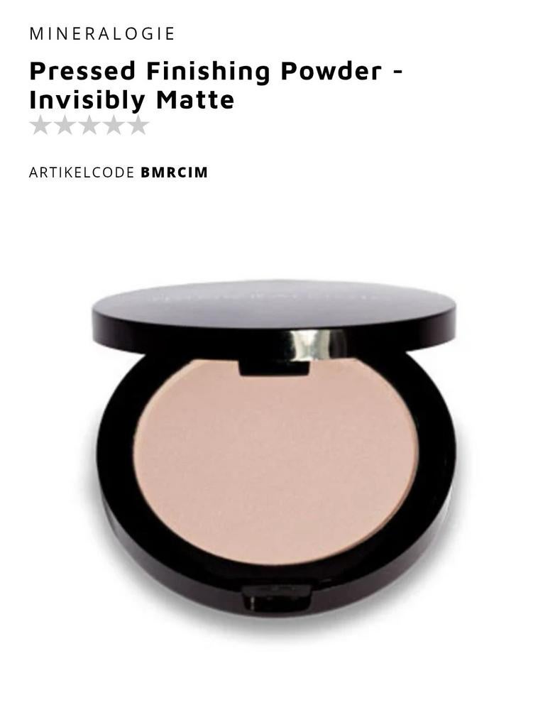 Mineralogie Pressed Foundation - Invisibly Matte, Ophalen of Verzenden, Nieuw, Overige kleuren, Gehele gezicht