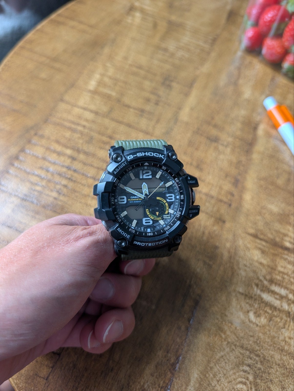 Casio G-Shock Mudmaster GG-B100-1A3ER Groen Herenhorloge, Casio, Kunststof, Gebruikt, Kunststof