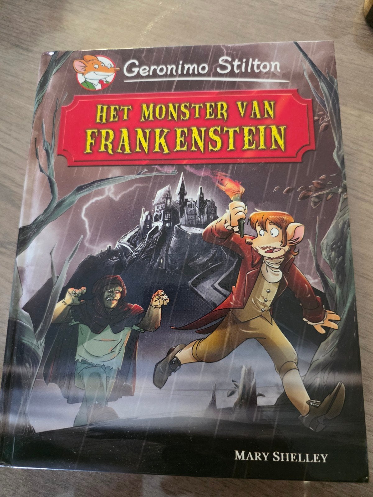 Geronimo Stilton: Het Monster van Frankenstein, Ophalen of Verzenden, Gelezen, Mary Shelley, Fictie