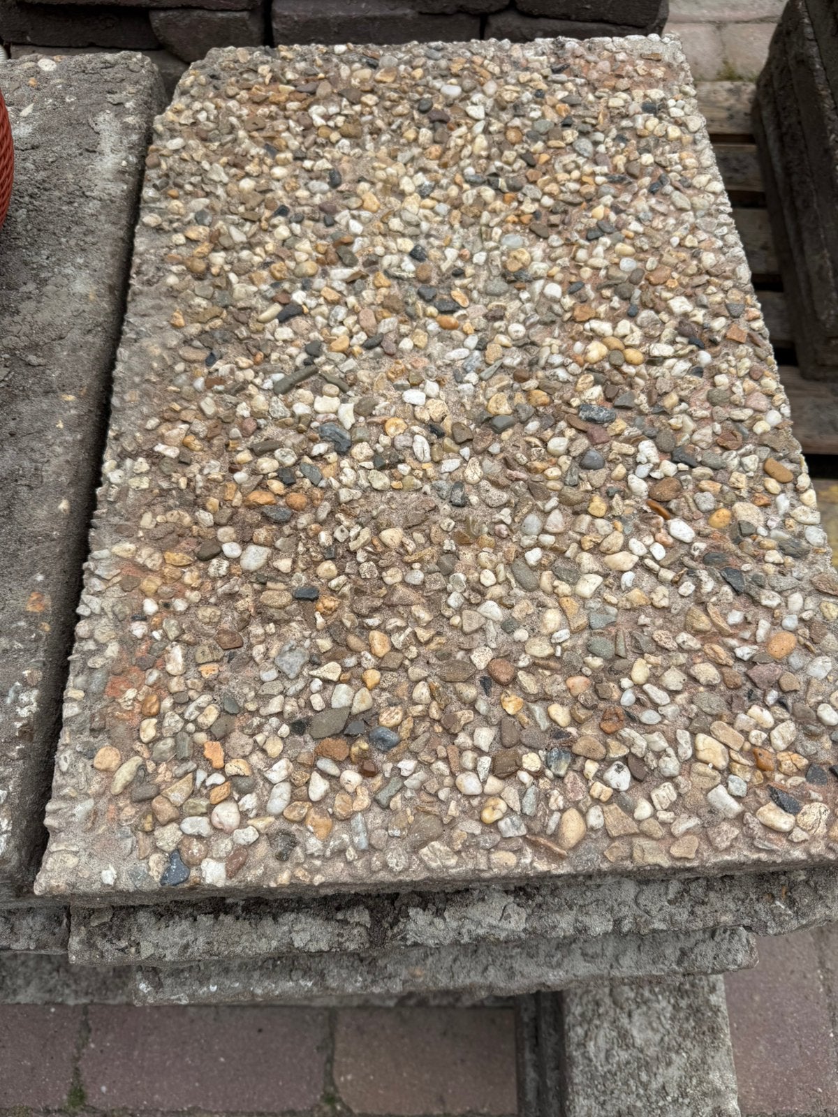 Grindtegels, Tuin en Terras, Tegels en Klinkers, Gebruikt, Terrastegels, Beton, 10 m² of meer, Ophalen