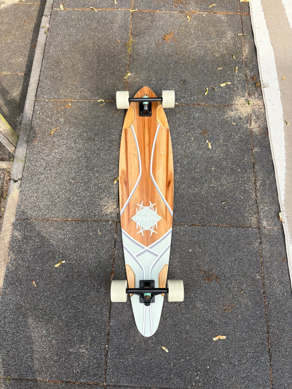 longboard 112cm lang, Sport en Fitness, Skateboarden, Ophalen of Verzenden, Zo goed als nieuw, Longboard