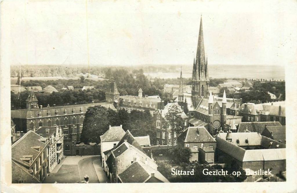 388-484-023 Sittard Gezicht op Basiliek, Verzenden, Voor 1920, Limburg