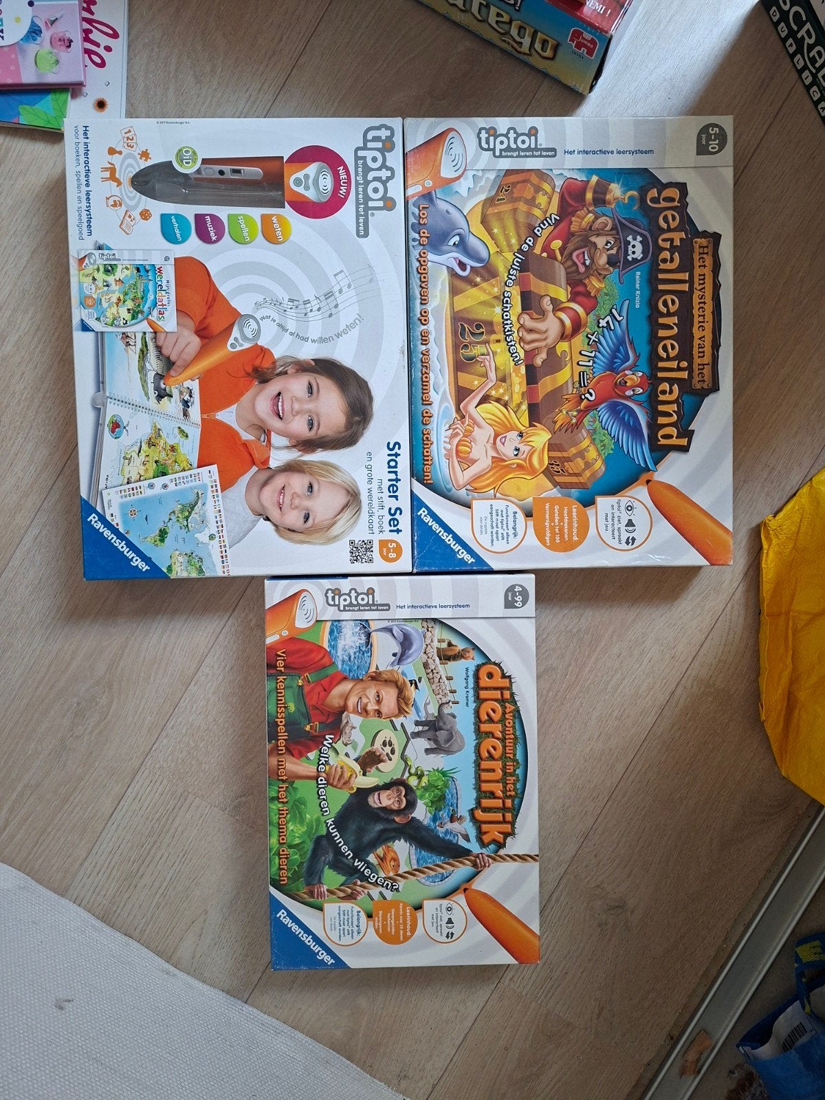 Tiptoi Starterset met Getalleneiland en Dierenrijk, Ophalen, Zo goed als nieuw, Taal en Lezen, Met geluid