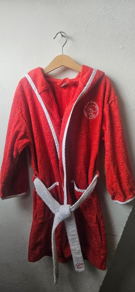 Ajax Badjas voor kinderen - Rood met wit maat 164, Ophalen, Gebruikt, Ajax, Jongen of Meisje