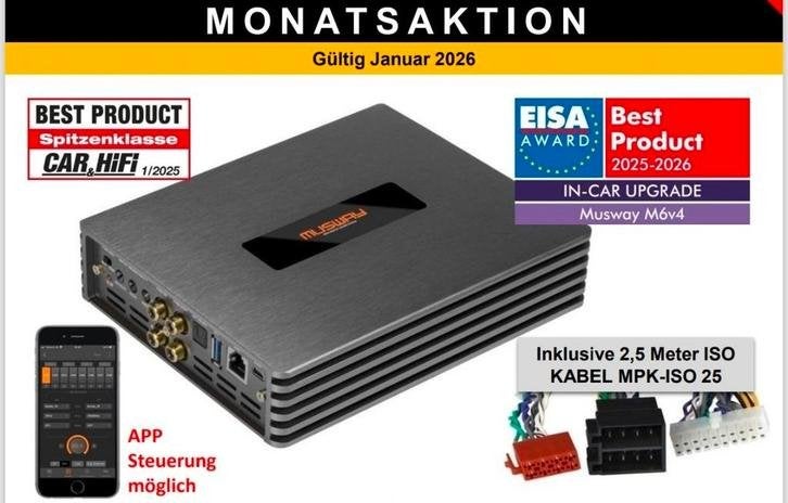 Musway 6-Kanaals DSP incl. Kabelset - Mega Aanbieding!, Auto diversen, Autospeakers, Niet ingevuld, Niet ingevuld, Nieuw, Ophalen of Verzenden