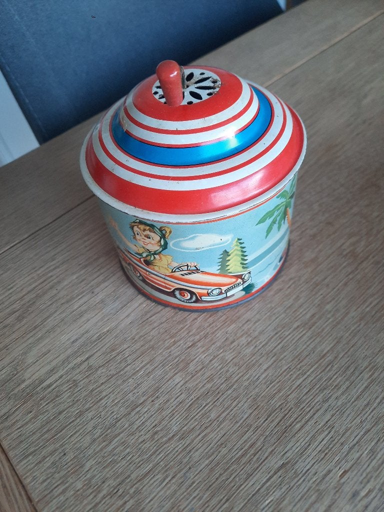Blikken muziekdoos. Zomers tafereel., Verzamelen, Ophalen of Verzenden, Gebruikt