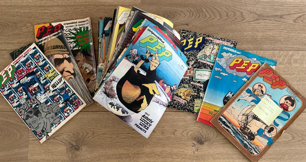 Jaargang stripblad PEP 1974 - 51 nummers, Gelezen, Europa, Ophalen of Verzenden, Meerdere comics