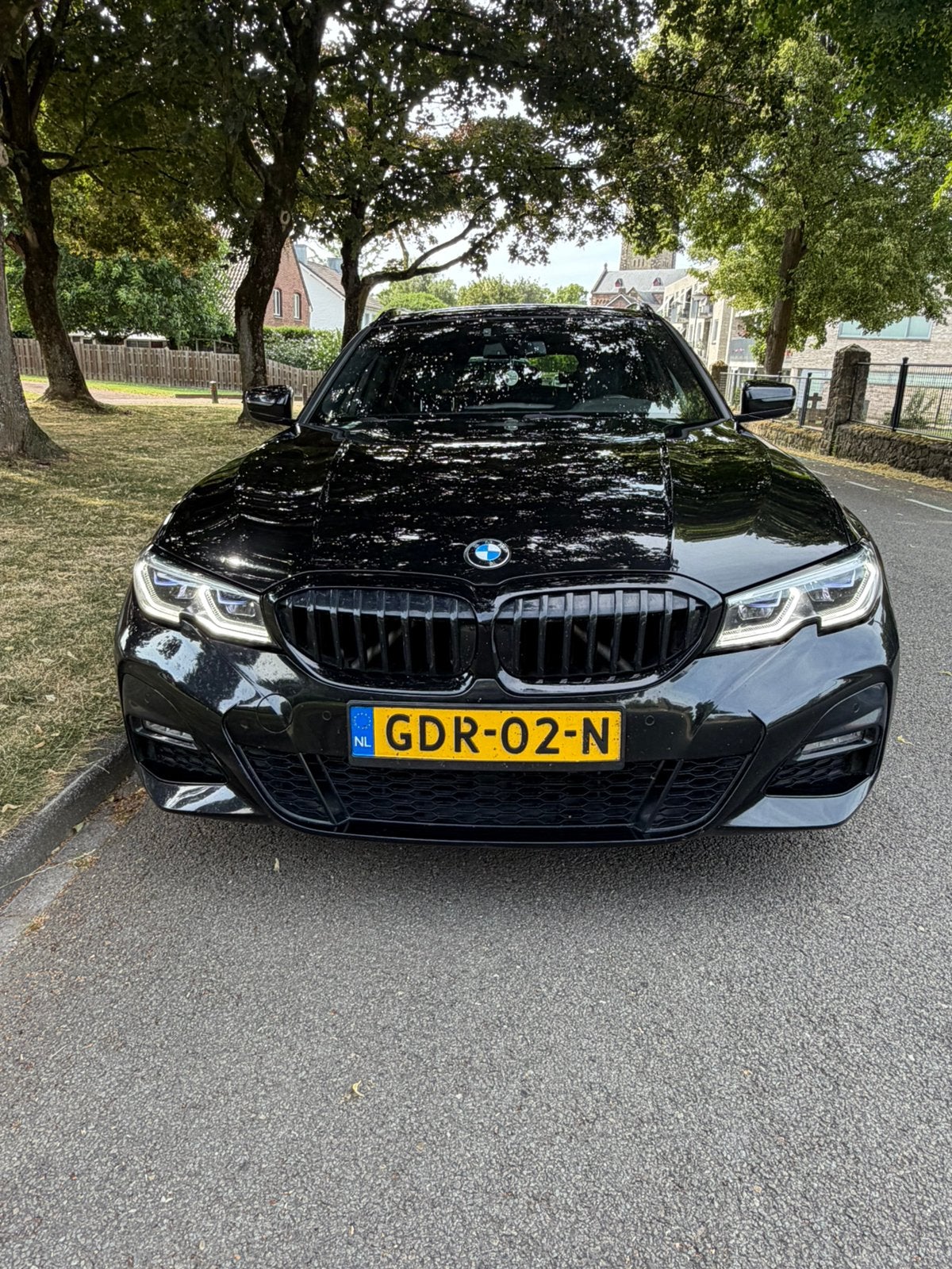 BMW 3-Serie 330e 292pk Aut 2021 Zwart M pakket, Auto's, 1998 cc, 4 cilinders, Zwart, Plug-in hybride