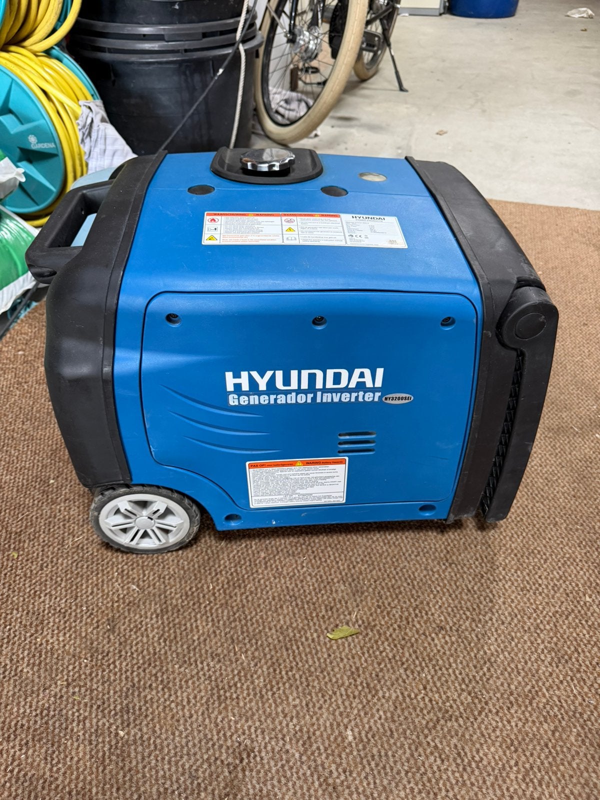 Hyundai 3.2KW aggregaat, Ophalen, Zo goed als nieuw, Minder dan 5 kVA, Benzine