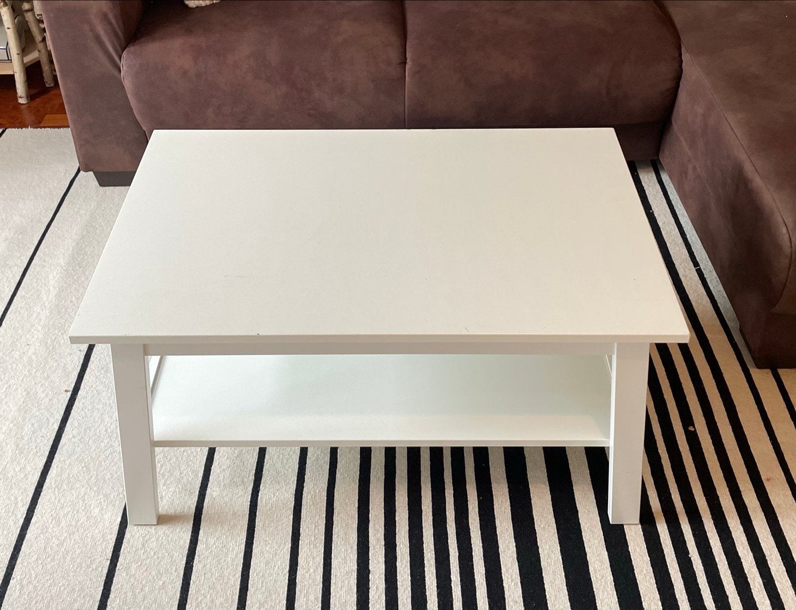 Ikea Lunnarp salontafel wit, Ophalen, Gebruikt, 50 tot 100 cm, Overige houtsoorten