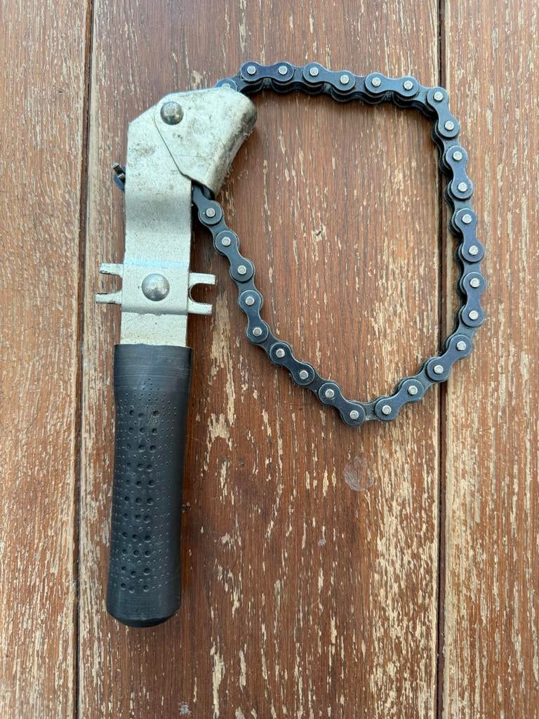 Ketting pijptang - Klembereik 10-100mm - Lengte 23cm, Ophalen of Verzenden, Gebruikt