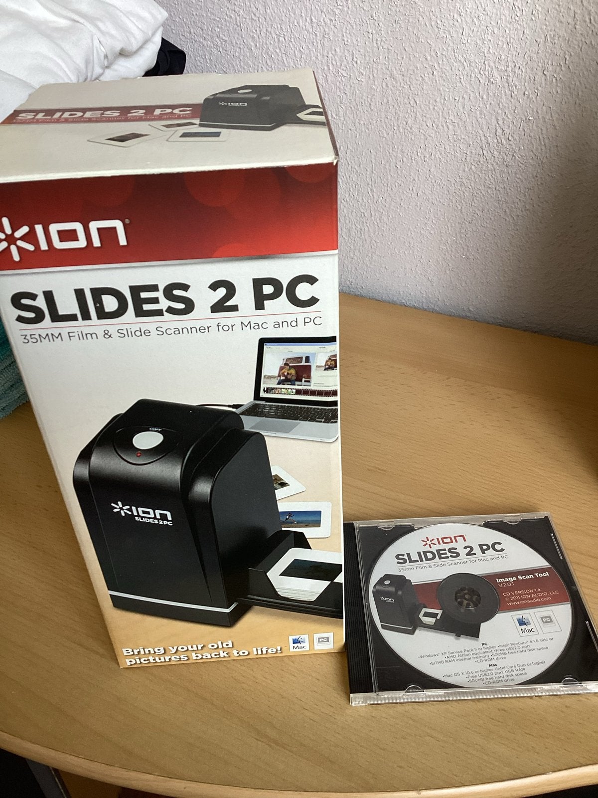 Ion Slides 2 PC 35mm Film & Dia Scanner voor Mac en PC, Ophalen, Zo goed als nieuw, Diascanner, MacOS