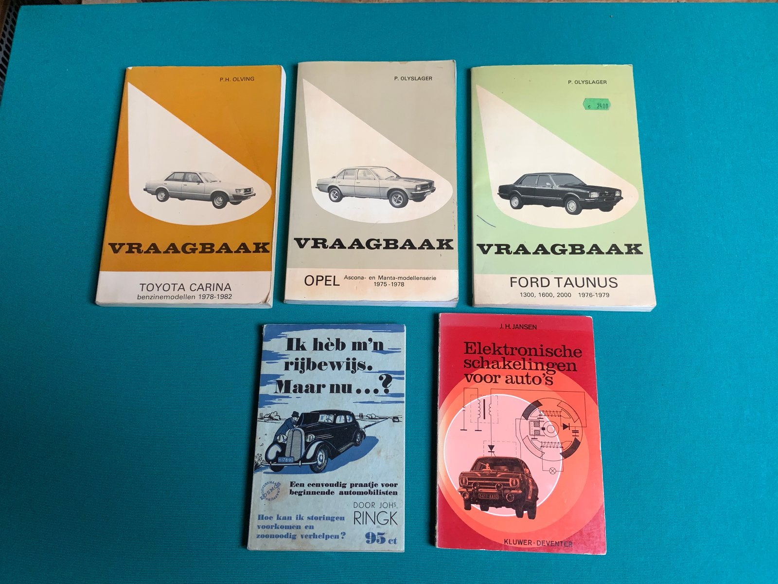 Autoboeken 3x Vraagbaak en 2 leuke autoboekjes 1939 en 1973, Ophalen of Verzenden