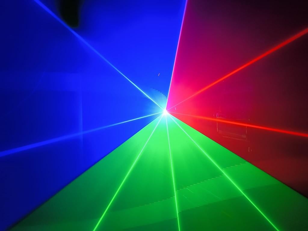 Nieuwe First Class 30W Fullcolor Laser 60kpps Ilda, Dmx,, Ophalen of Verzenden, Nieuw, Licht, Geluidgestuurd