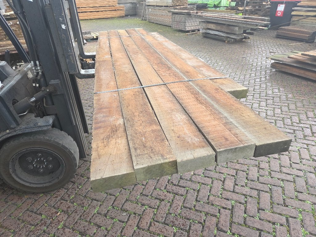 Azobé hardhouten balken 6.0x15.0 cm - nr: HB98, Tuin en Terras, Palen, Balken en Planken, Ophalen, Nieuw, Hardhout, 250 cm of meer