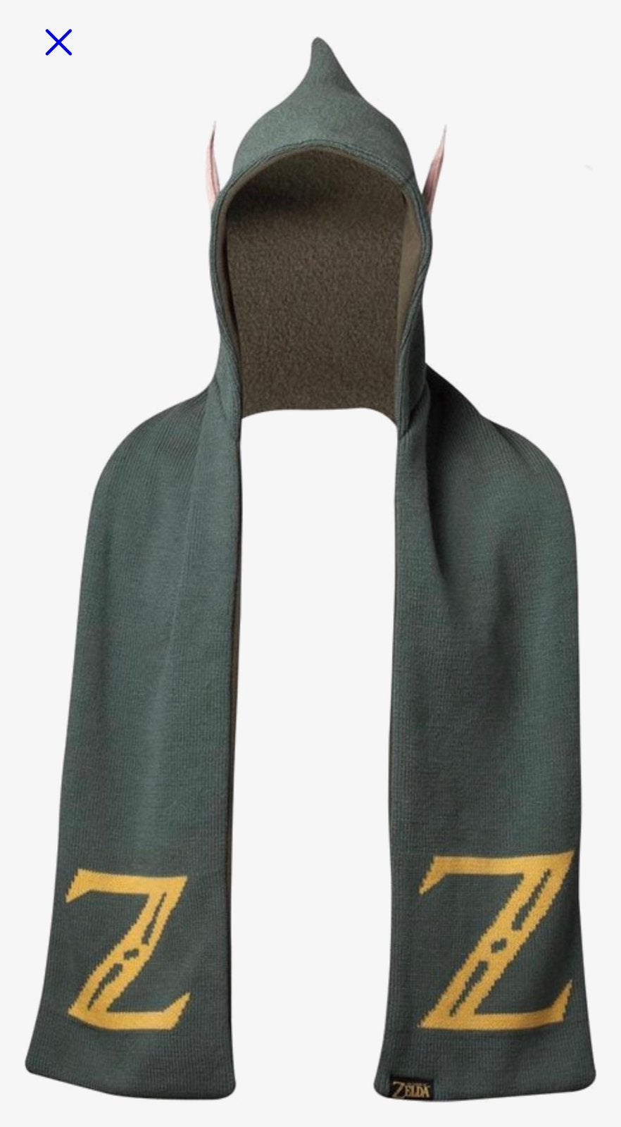 Nintendo Zelda Hooded Sjaal met Oren - Nieuw, Ophalen of Verzenden, Nieuw, Maat 46/48 (XL) of groter, Sjaal