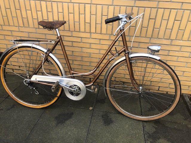 Franse vintage dames sportfiets, Ophalen, 51 tot 55 cm, Jaren '50, Onbekend