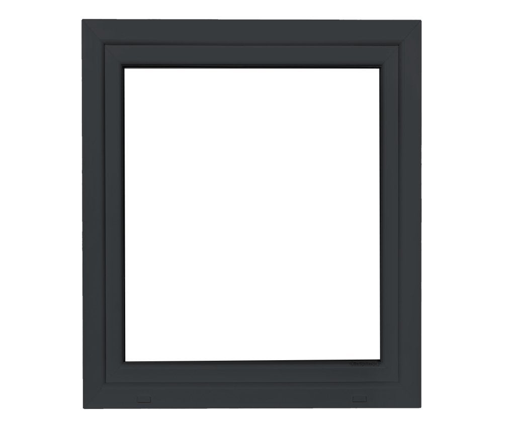Kunststof Kozijn Draaikiep  B100 H110cm Mat Zwart