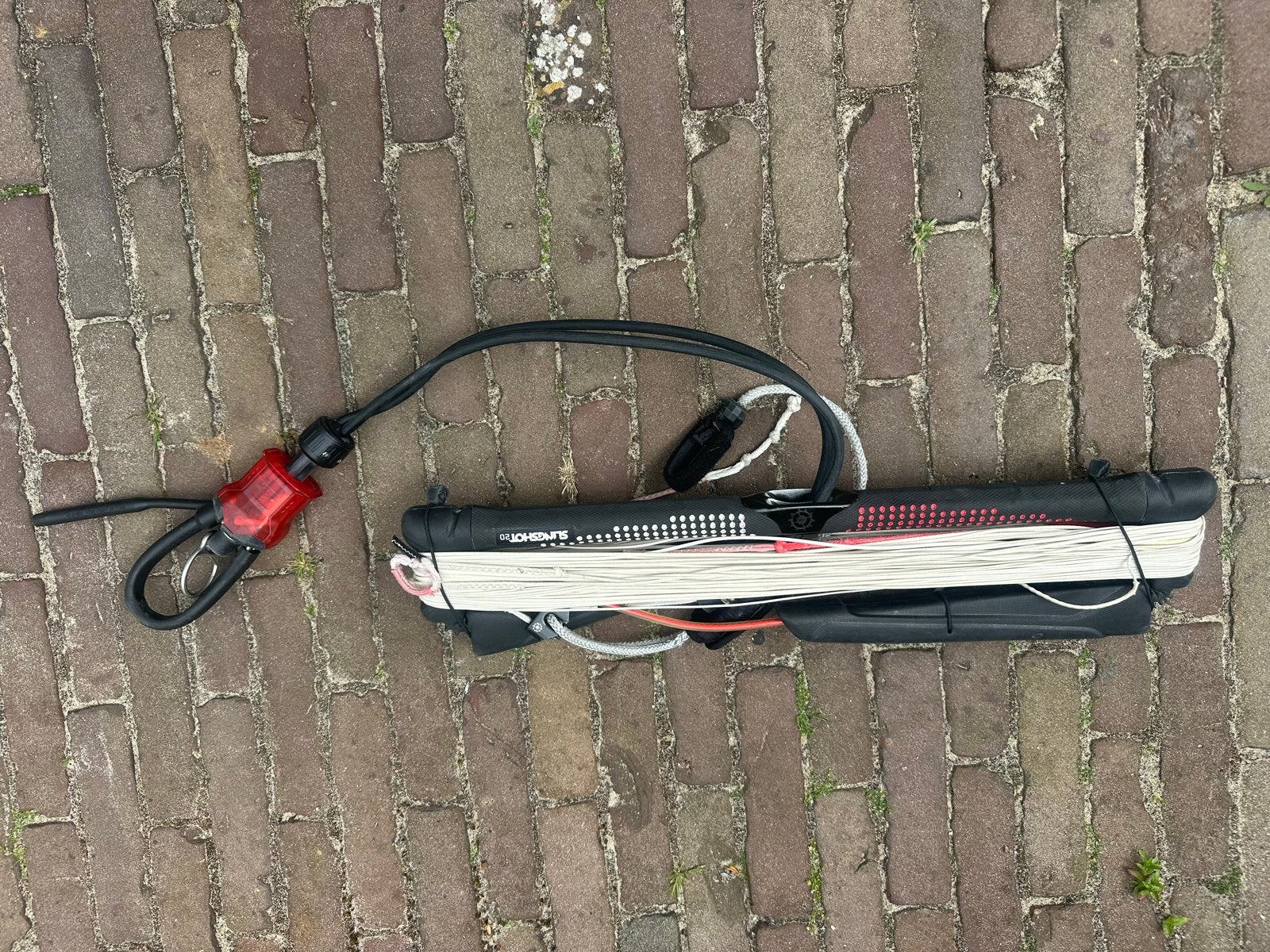 Slingshot Sentry V1 Bar met 20m lijnen, Watersport en Boten, Kitesurfen, Geen board, Ophalen of Verzenden, Gebruikt, Bar