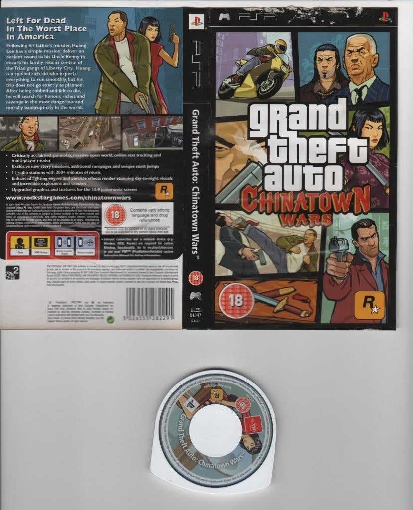 grand theft auto chinatown wars psp, 1 speler, Ophalen of Verzenden, Gebruikt, Vanaf 18 jaar