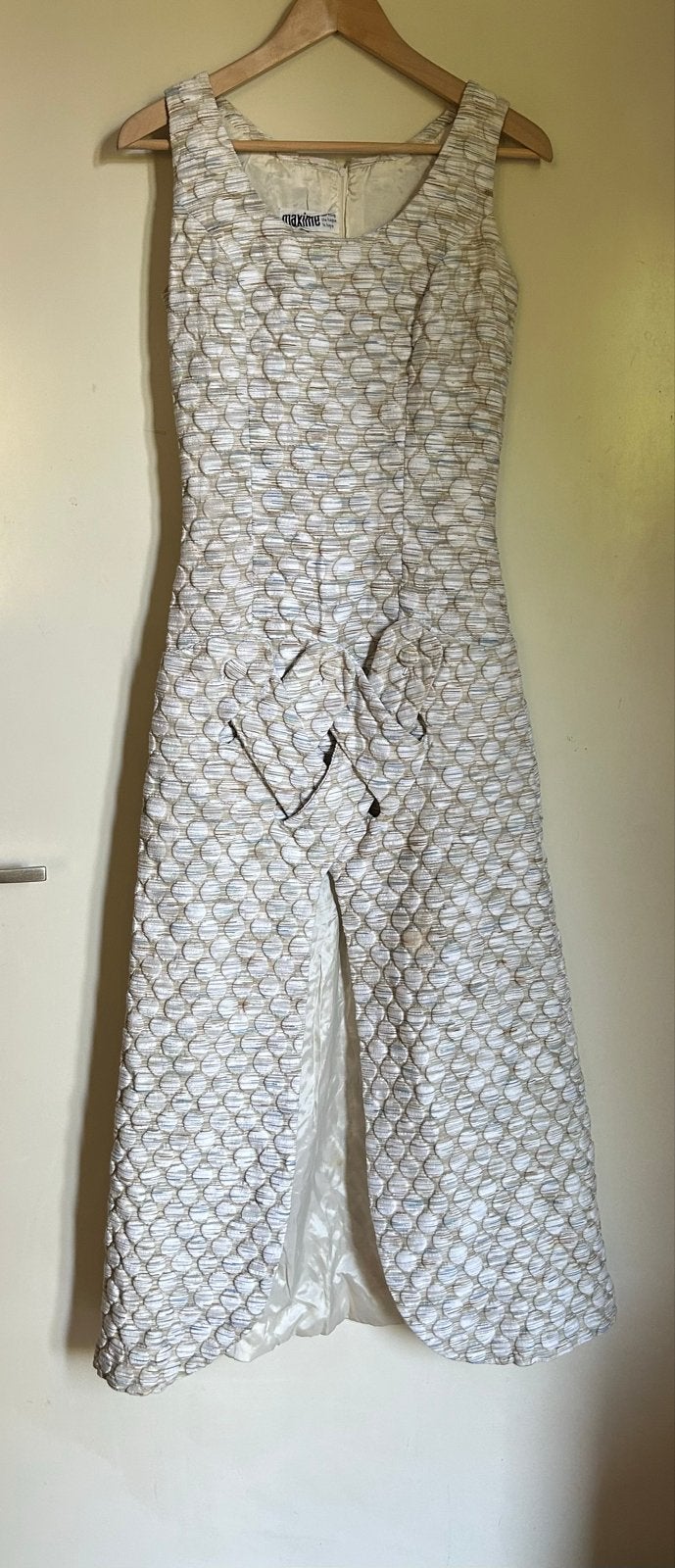 Galajurk / Trouwjurk Maxime Den Haag met split, Kleding | Dames, Meerkleurig, Ophalen of Verzenden, Maat 34 (XS) of kleiner, Gedragen