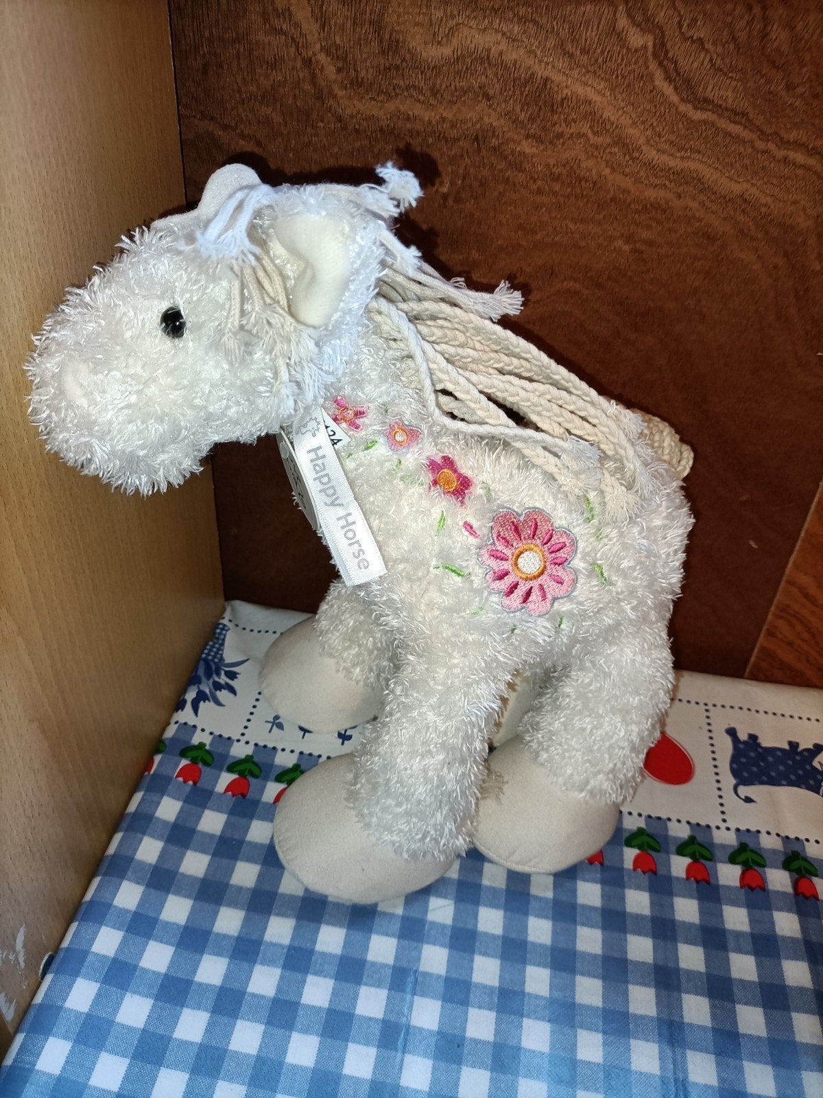Happy Horse wit paard knuffel 29 cm, Ophalen of Verzenden