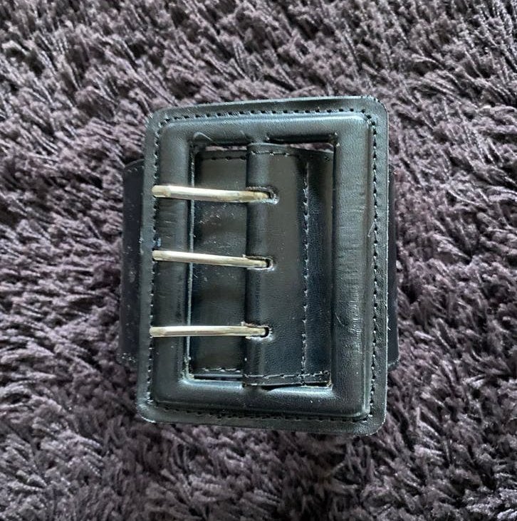 Bijenkorf riem, leer, zwart, breedte 8cm, nieuw, Zwart, Bijenkorf, Nieuw, Tailleriem