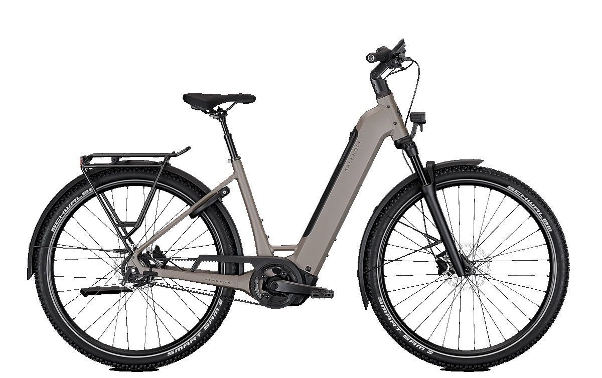 Kalkhoff ENTICE 3 EXCITE BELT 600WH Dames Moonstonegrey Matt, -, -, Nieuw, 47 tot 51 cm