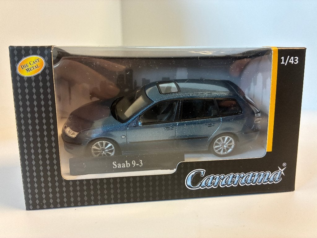 27795: Saab 9.3 Sport Combi - Cararama 1:43, Hobby en Vrije tijd, Bottgerstr 2-14, 65439 Florsheim, Germany, Auto, Nieuw, Ophalen of Verzenden
