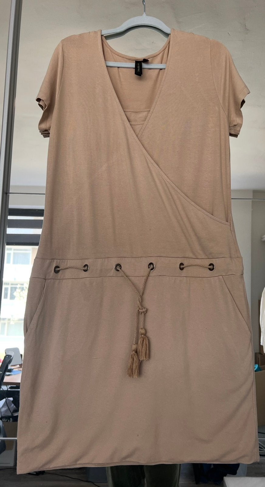 Dolce Vita jurk maat 44 ZGAN, Beige, Maat 42/44 (L), Ophalen of Verzenden, Zo goed als nieuw