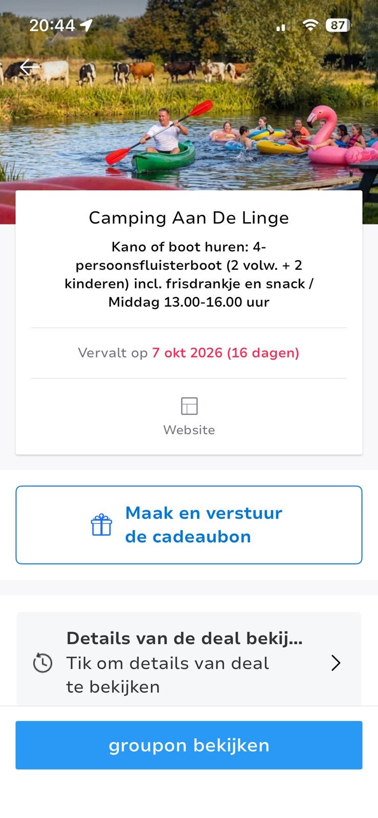 Een middag met de fluisterboot, Tickets en Kaartjes, Twee personen, Ticket of Toegangskaart