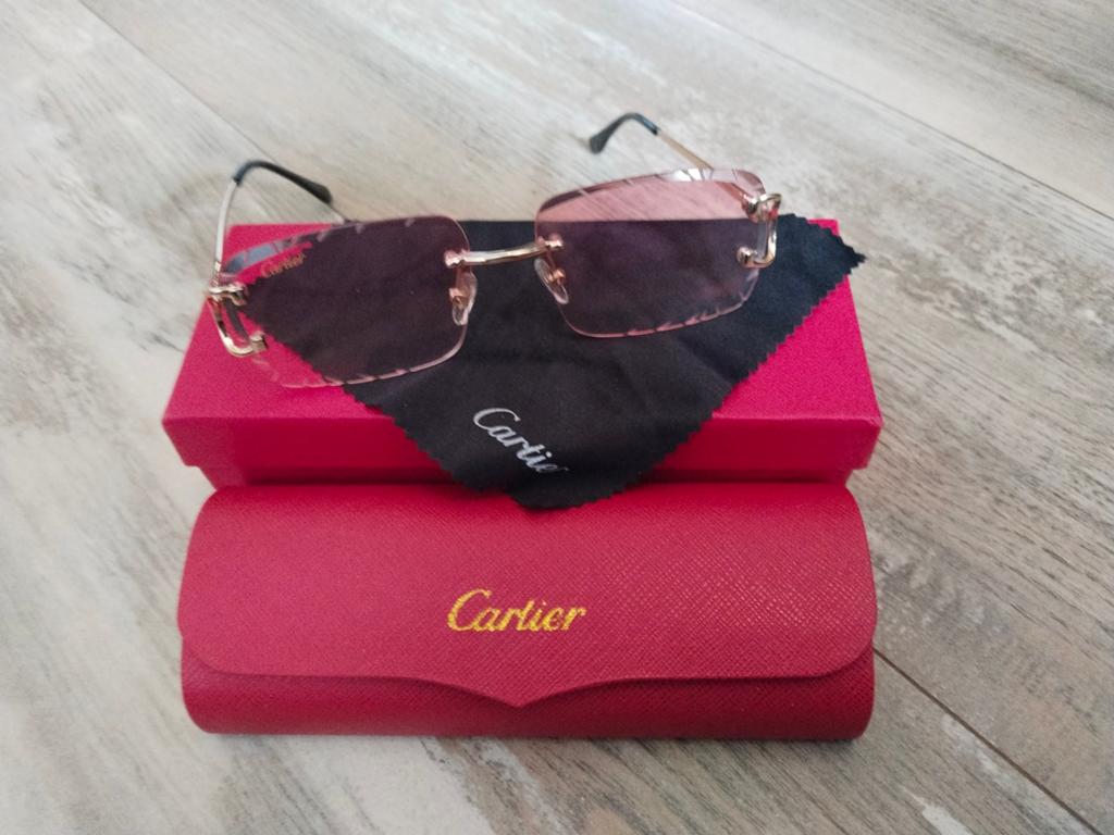 Cartier Diamond Cut Zonnebril

- roze mee kleurend, Overige merken, Zonnebril, Nieuw, Ophalen of Verzenden