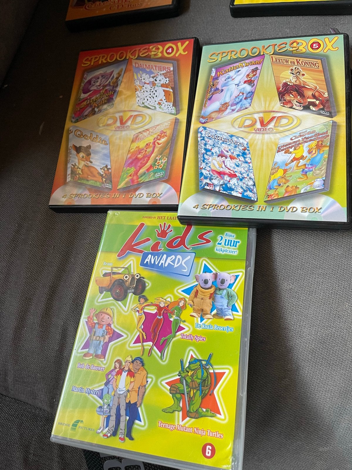 Sprookjesbox DVD's en Kids Awards DVD, Gebruikt, Animatie, Alle leeftijden, Box/collectie