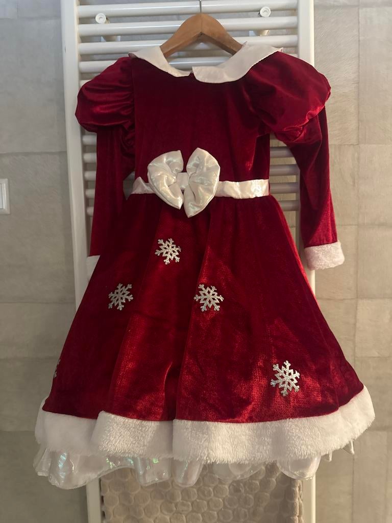 Disney Kerstjurk met hoepelrok - Maat 8 jaar, Ophalen, Zo goed als nieuw, Meisje
