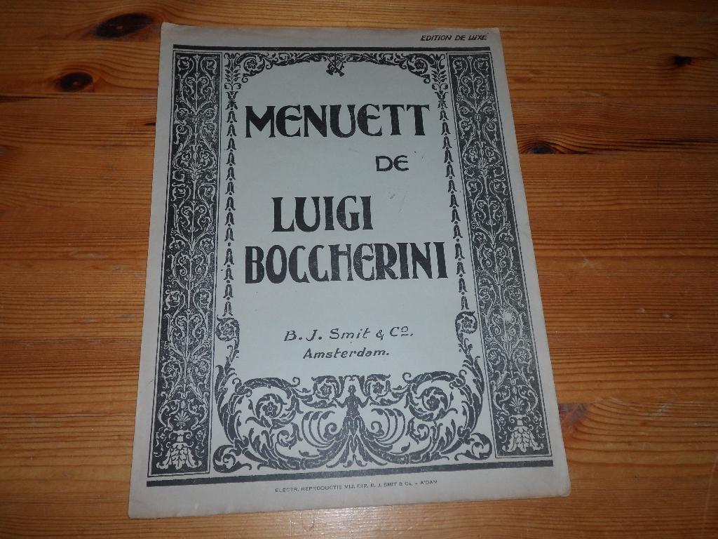 Boccherini - menuet / concerto n. 3, Gebruikt, Klassiek, Ophalen of Verzenden, Viool of Altviool