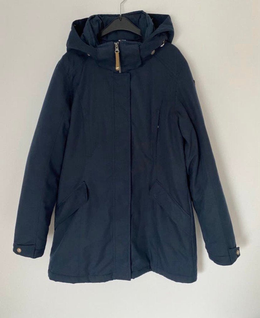 Dames winterjas blauw. Maat L, Kleding | Dames, Jassen | Winter, Verzenden, Zo goed als nieuw, Maat 42/44 (L), Blauw
