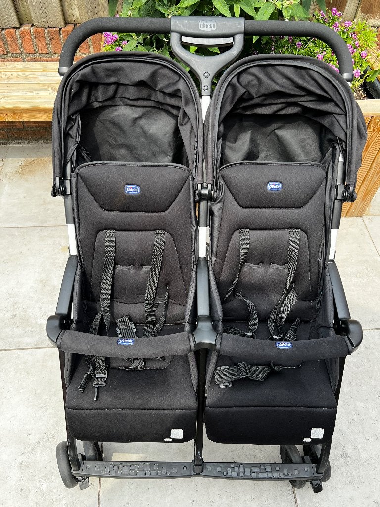 Dubbele buggy, Ophalen, Zo goed als nieuw, Overige merken, Duomodel