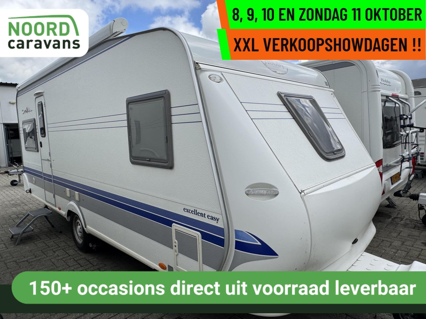 Hobby 540 - XXL VERKOOPSHOW 8,9,10 & 11 OKT. 10-17 UUR, Rondzit, Hobby, 7 tot 8 meter, Bedrijf