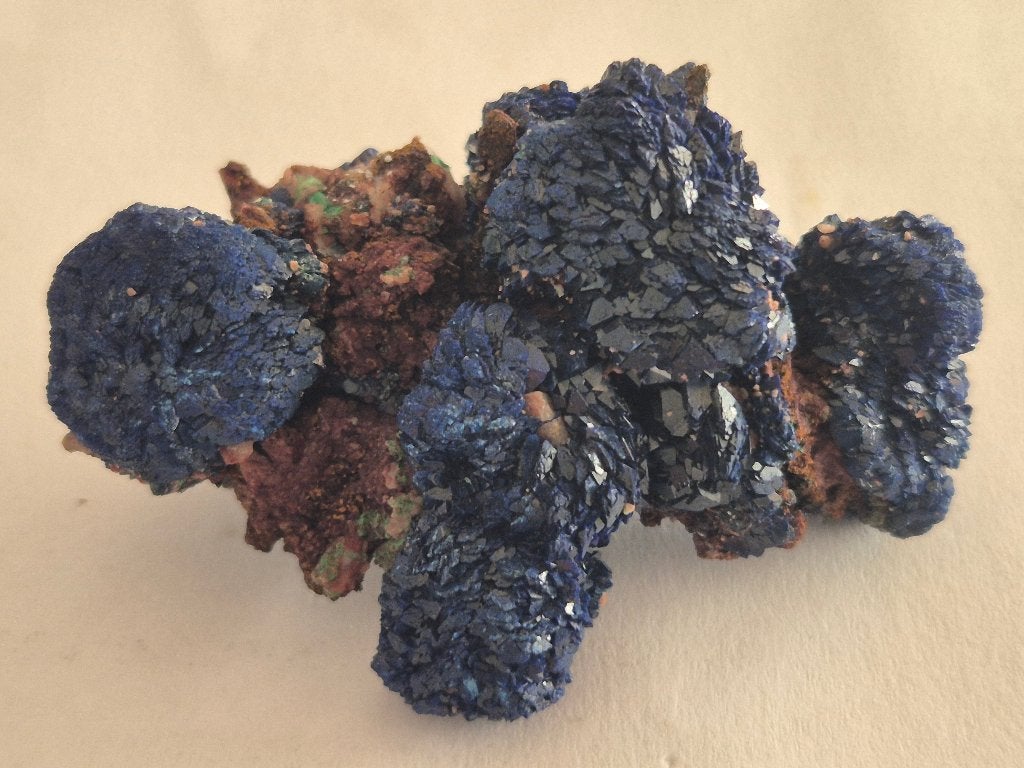 Azuriet bolvormig kristal cluster, Verzamelen, Verzenden, Mineraal