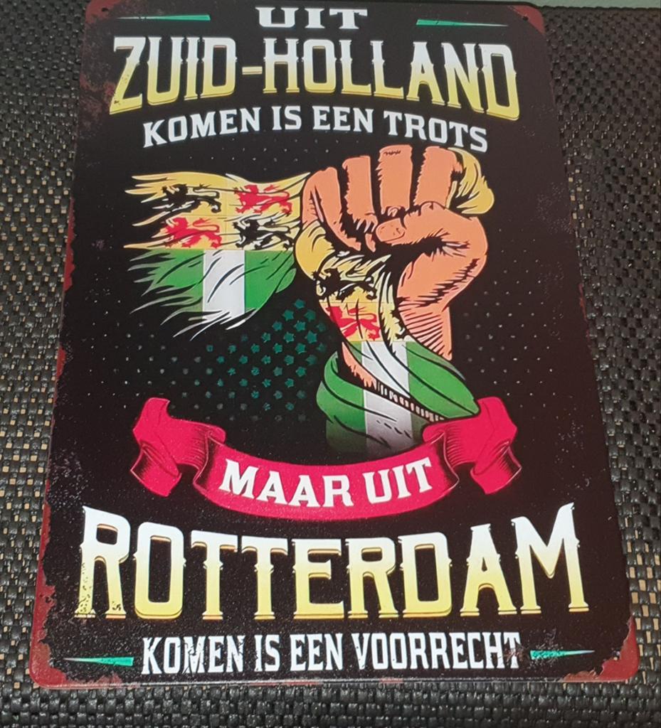 Wandbord Rotterdam, Huis en Inrichting, Woonaccessoires | Tekstborden en Spreuken, Nieuw, Ophalen of Verzenden