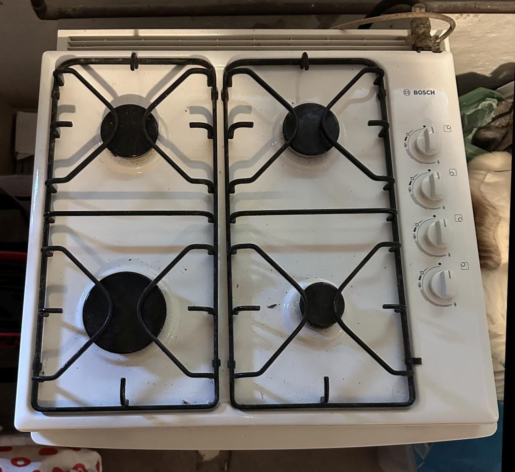 Bosch gaskookplaat tafelmodel, Witgoed en Apparatuur, Kookplaten, Ophalen, Gebruikt, 4 kookzones, Gas