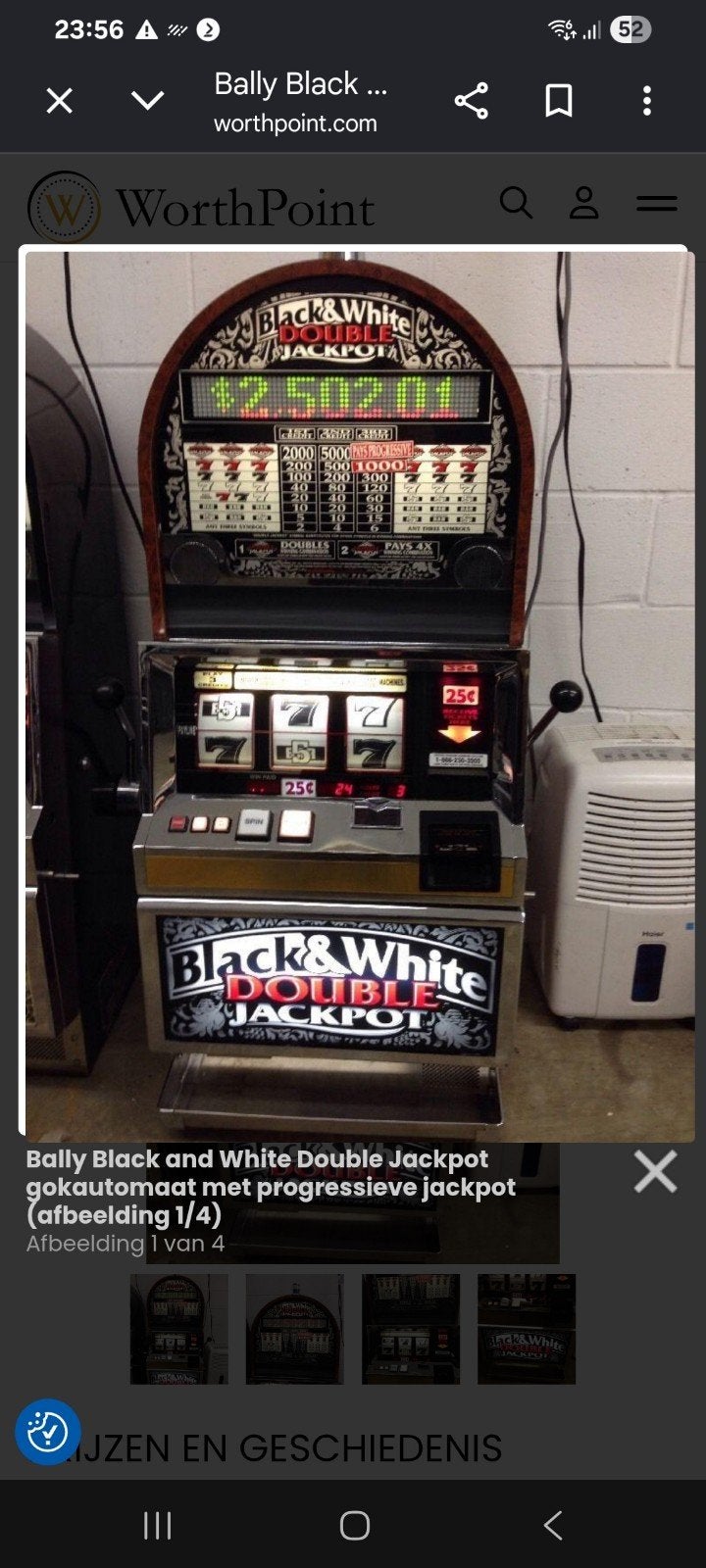 Gezocht: Bally Black & White Double Jackpot gokautomaat, Ophalen of Verzenden, Gebruikt