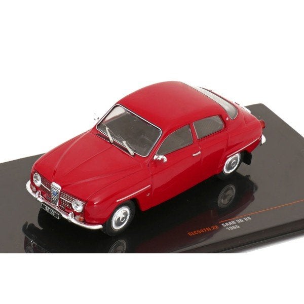 Saab 96 V4 1965 Rood Schaal 1/43 Ixo Models Nieuw, Overige merken, Models, Auto, Models